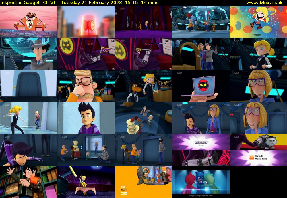 Inspector Gadget (CITV) Tuesday 21 February 2023 15:15 - 15:29