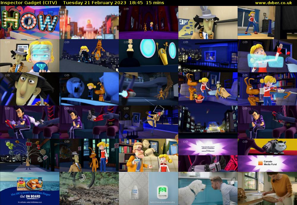 Inspector Gadget (CITV) Tuesday 21 February 2023 18:45 - 19:00