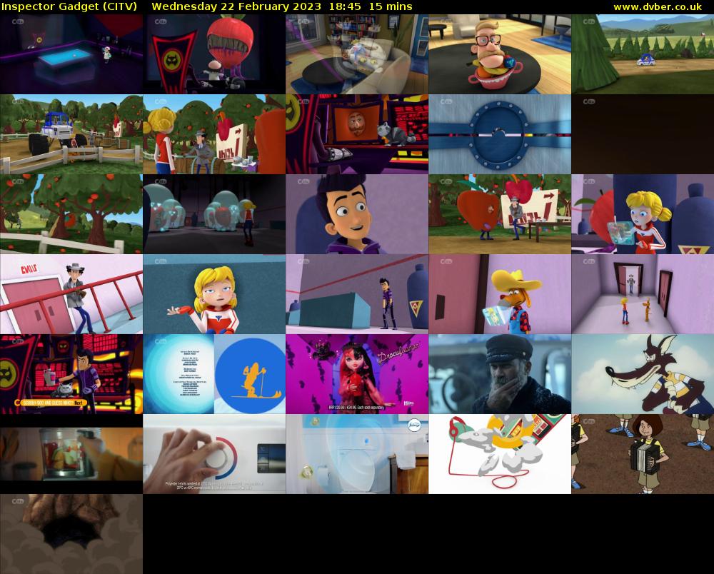 Inspector Gadget (CITV) Wednesday 22 February 2023 18:45 - 19:00
