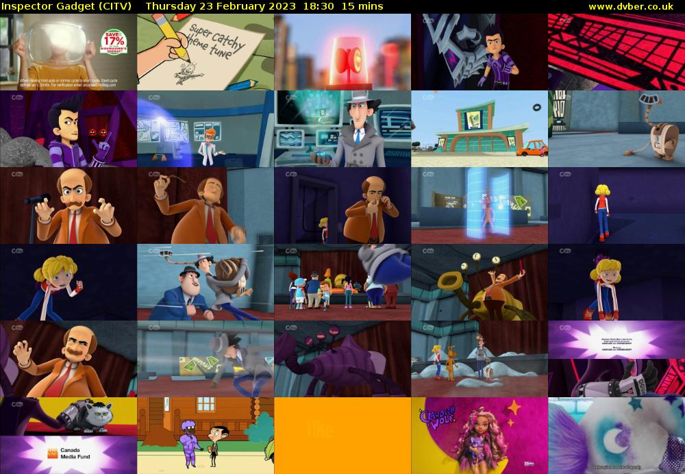 Inspector Gadget (CITV) Thursday 23 February 2023 18:30 - 18:45