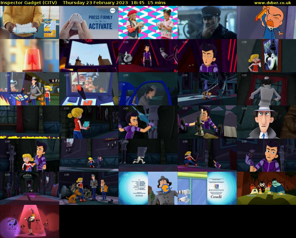 Inspector Gadget (CITV) Thursday 23 February 2023 18:45 - 19:00