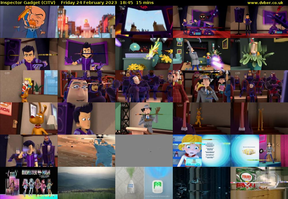 Inspector Gadget (CITV) Friday 24 February 2023 18:45 - 19:00