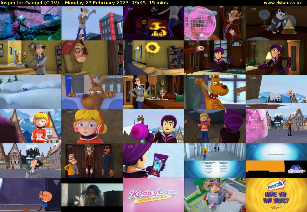 Inspector Gadget (CITV) Monday 27 February 2023 19:45 - 20:00