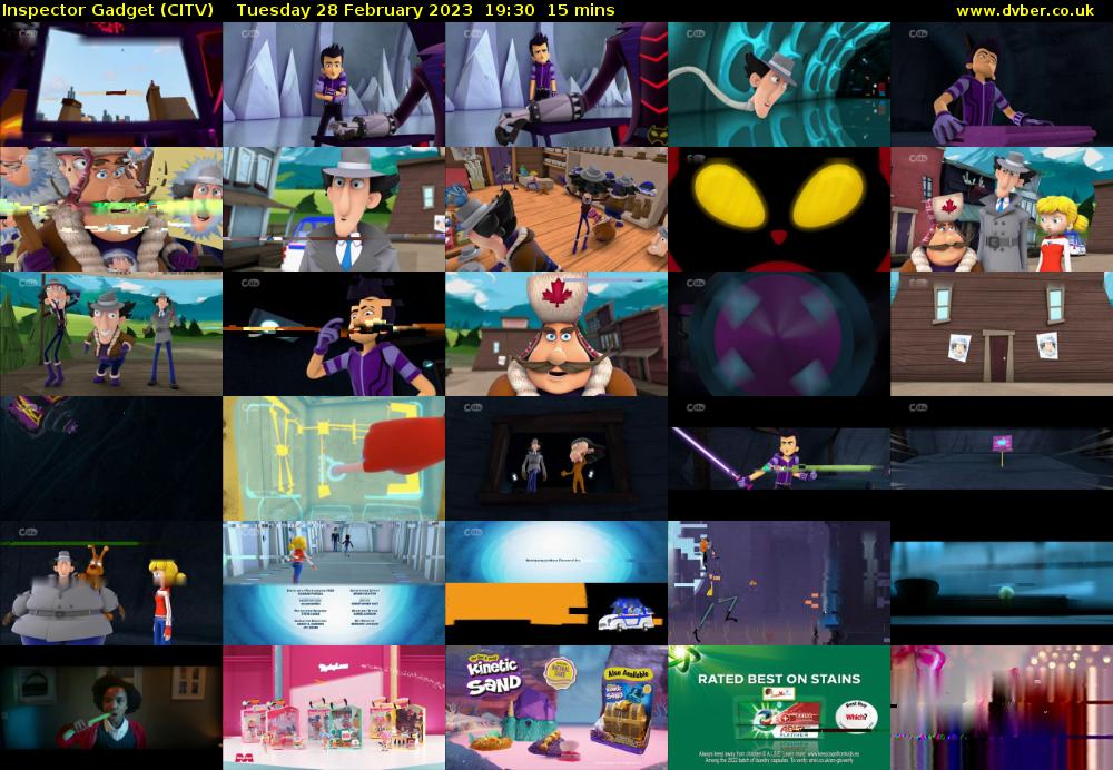 Inspector Gadget (CITV) Tuesday 28 February 2023 19:30 - 19:45