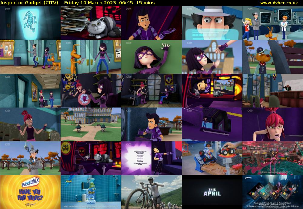 Inspector Gadget (CITV) Friday 10 March 2023 06:45 - 07:00