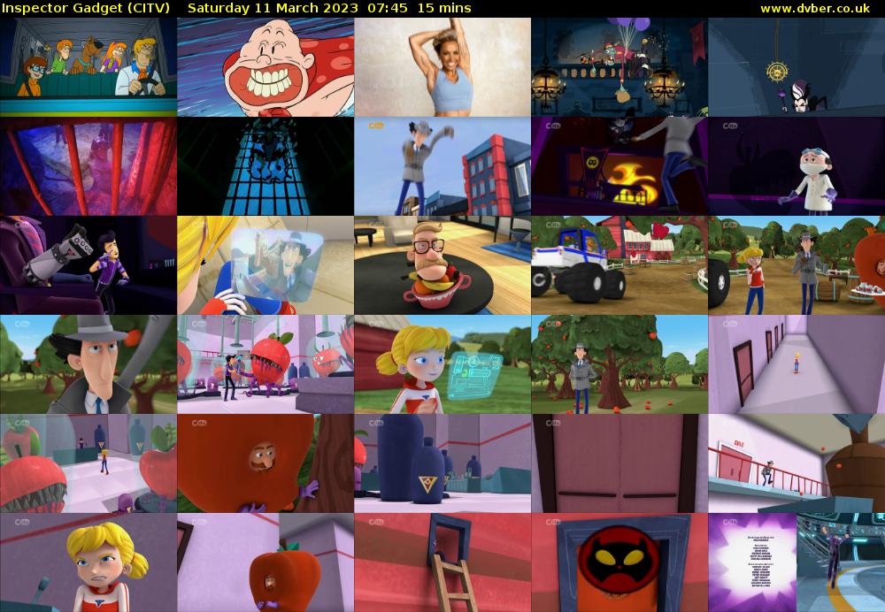 Inspector Gadget (CITV) Saturday 11 March 2023 07:45 - 08:00