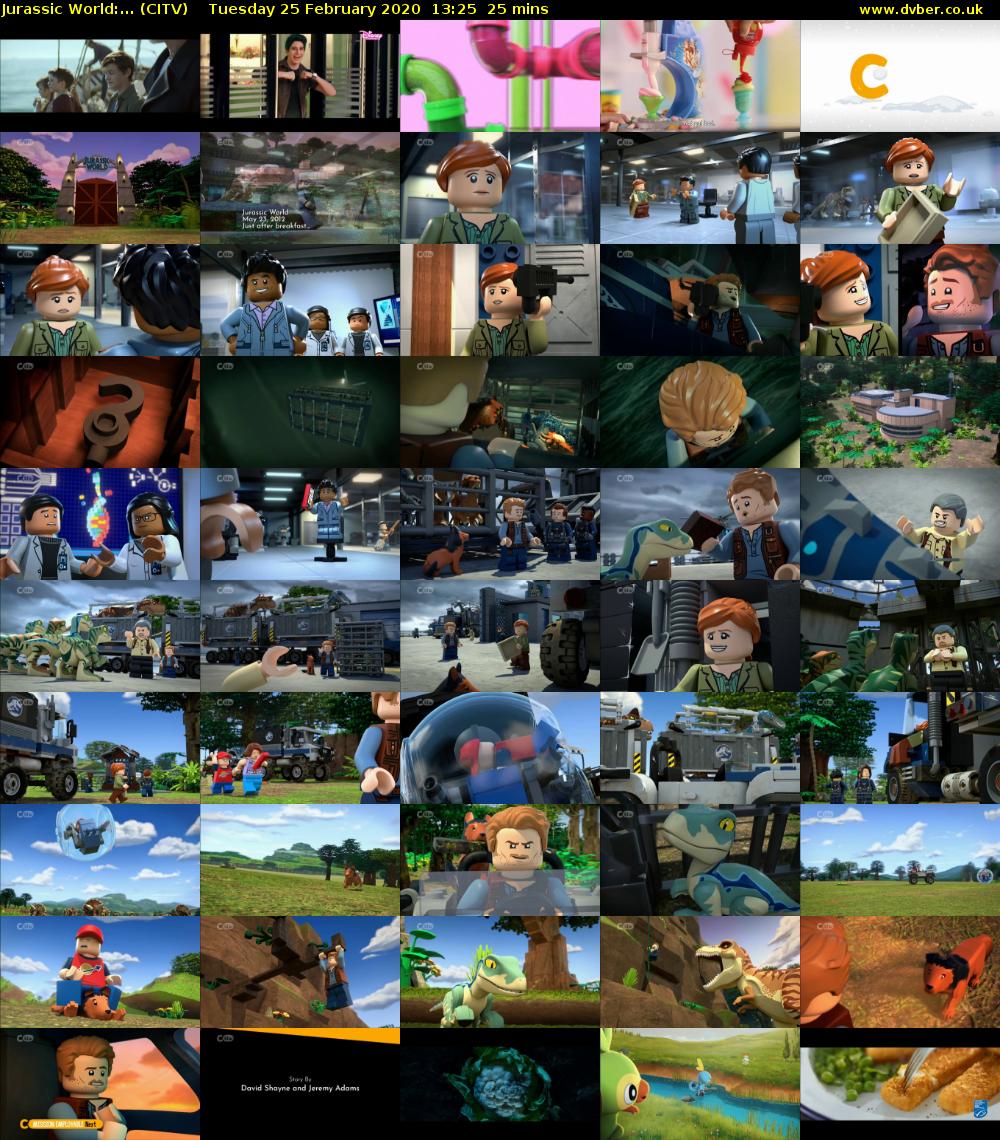 Jurassic World:... (CITV) Tuesday 25 February 2020 13:25 - 13:50