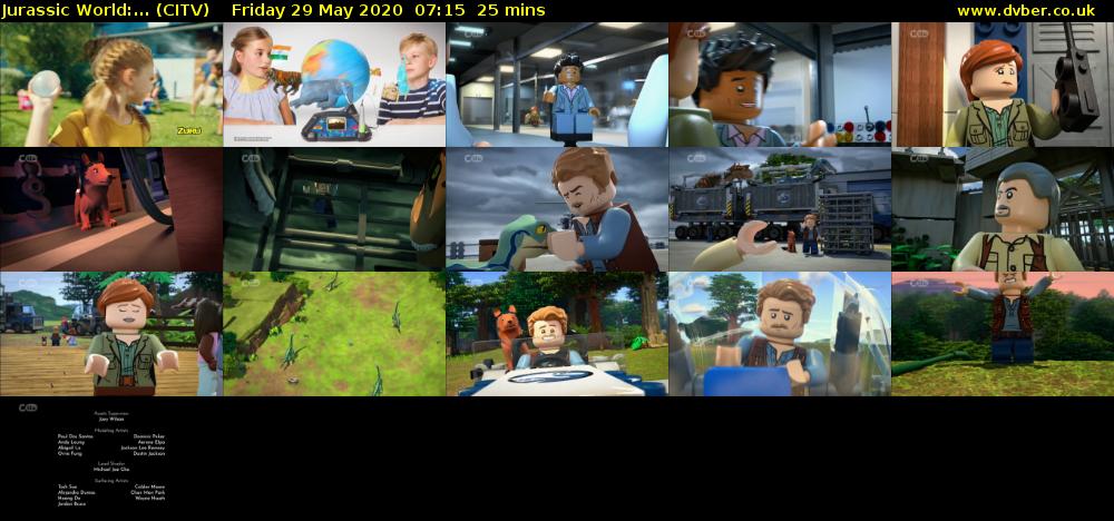 Jurassic World:... (CITV) Friday 29 May 2020 07:15 - 07:40