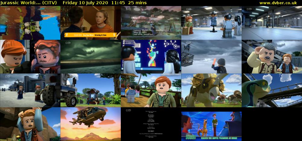 Jurassic World:... (CITV) Friday 10 July 2020 11:45 - 12:10