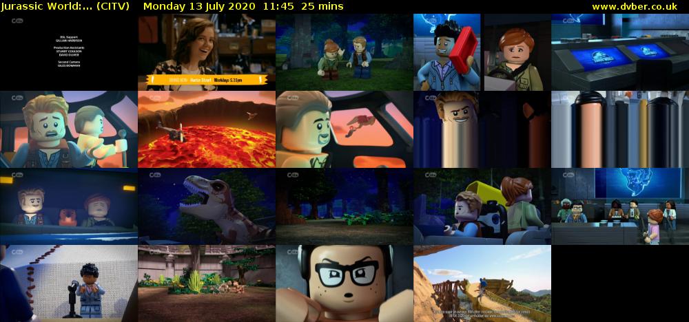 Jurassic World:... (CITV) Monday 13 July 2020 11:45 - 12:10