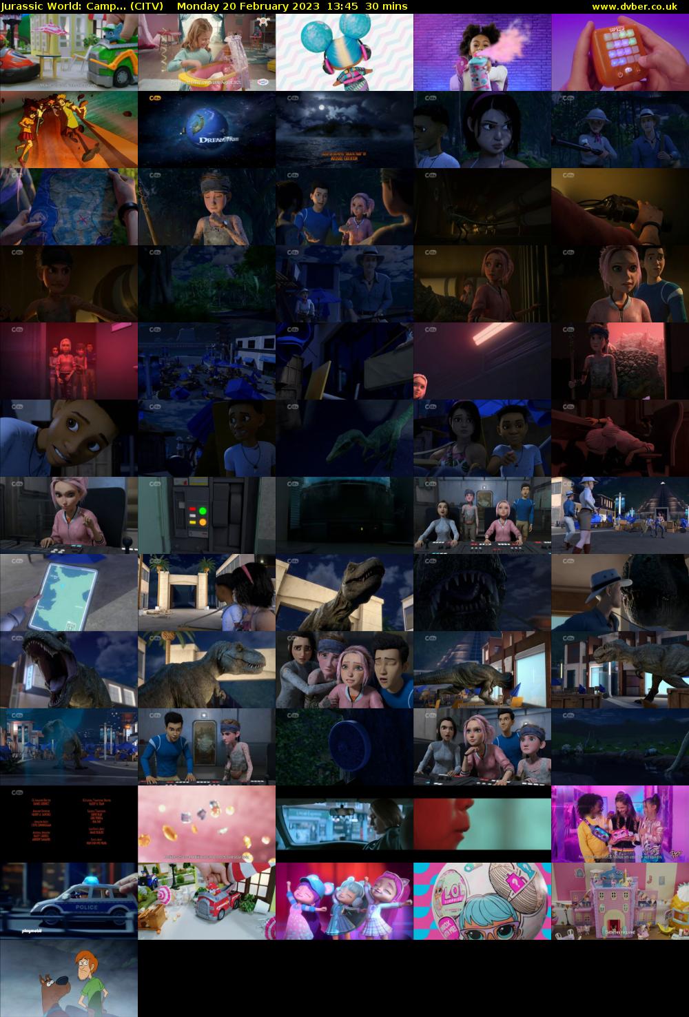 Jurassic World: Camp... (CITV) Monday 20 February 2023 13:45 - 14:15