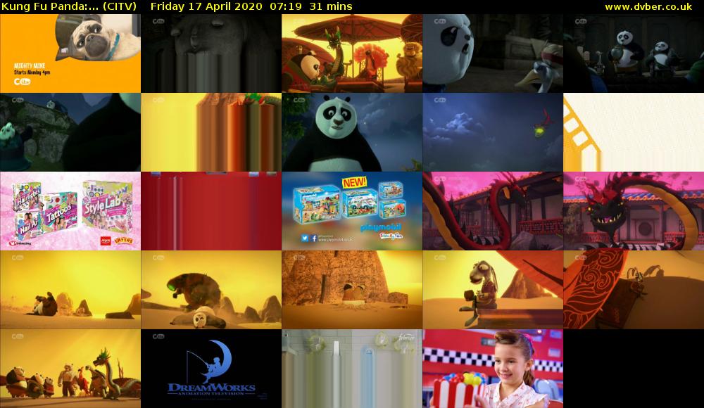 Kung Fu Panda:... (CITV) Friday 17 April 2020 07:19 - 07:50