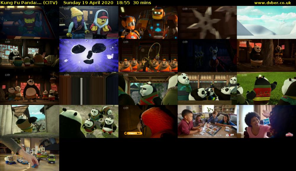 Kung Fu Panda:... (CITV) Sunday 19 April 2020 18:55 - 19:25