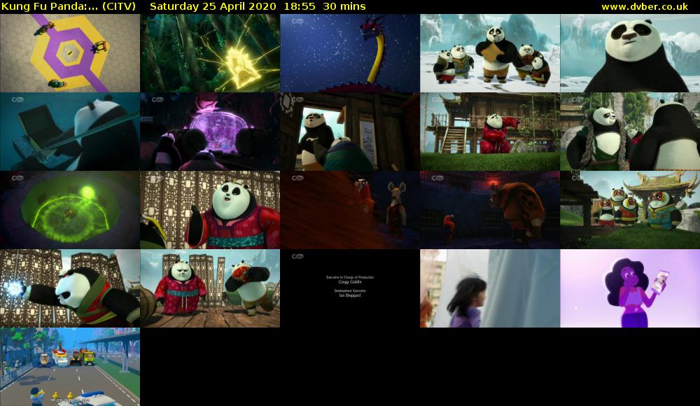 Kung Fu Panda:... (CITV) Saturday 25 April 2020 18:55 - 19:25