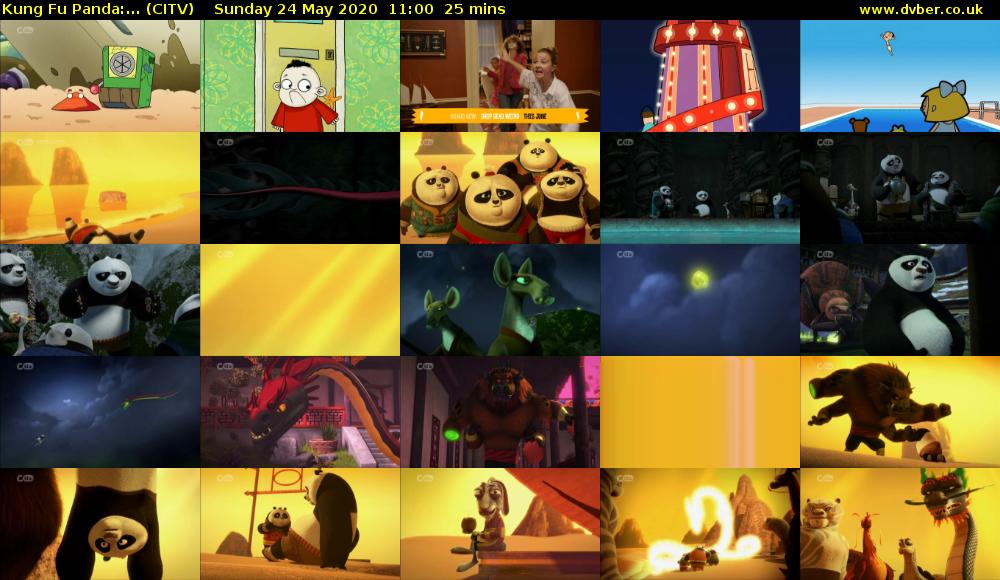 Kung Fu Panda:... (CITV) Sunday 24 May 2020 11:00 - 11:25