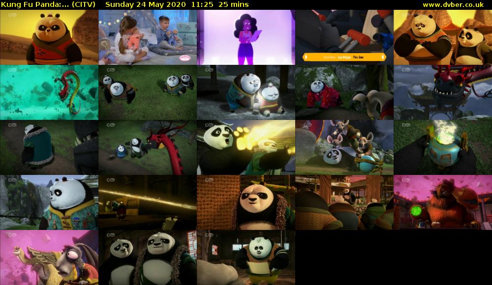 Kung Fu Panda:... (CITV) Sunday 24 May 2020 11:25 - 11:50