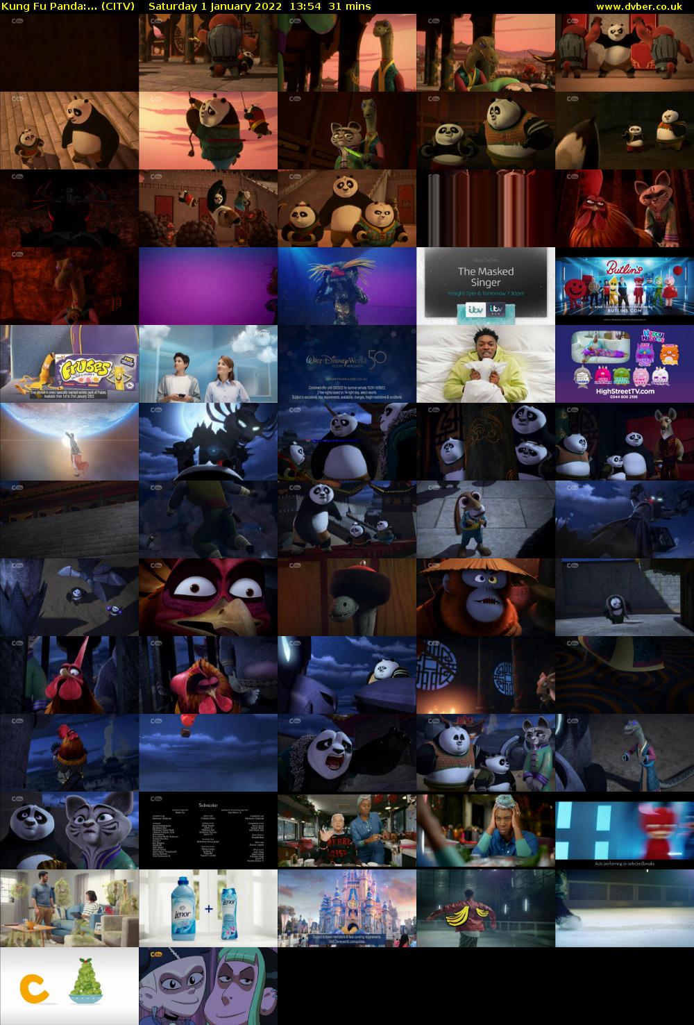 Kung Fu Panda:... (CITV) Saturday 1 January 2022 13:54 - 14:25