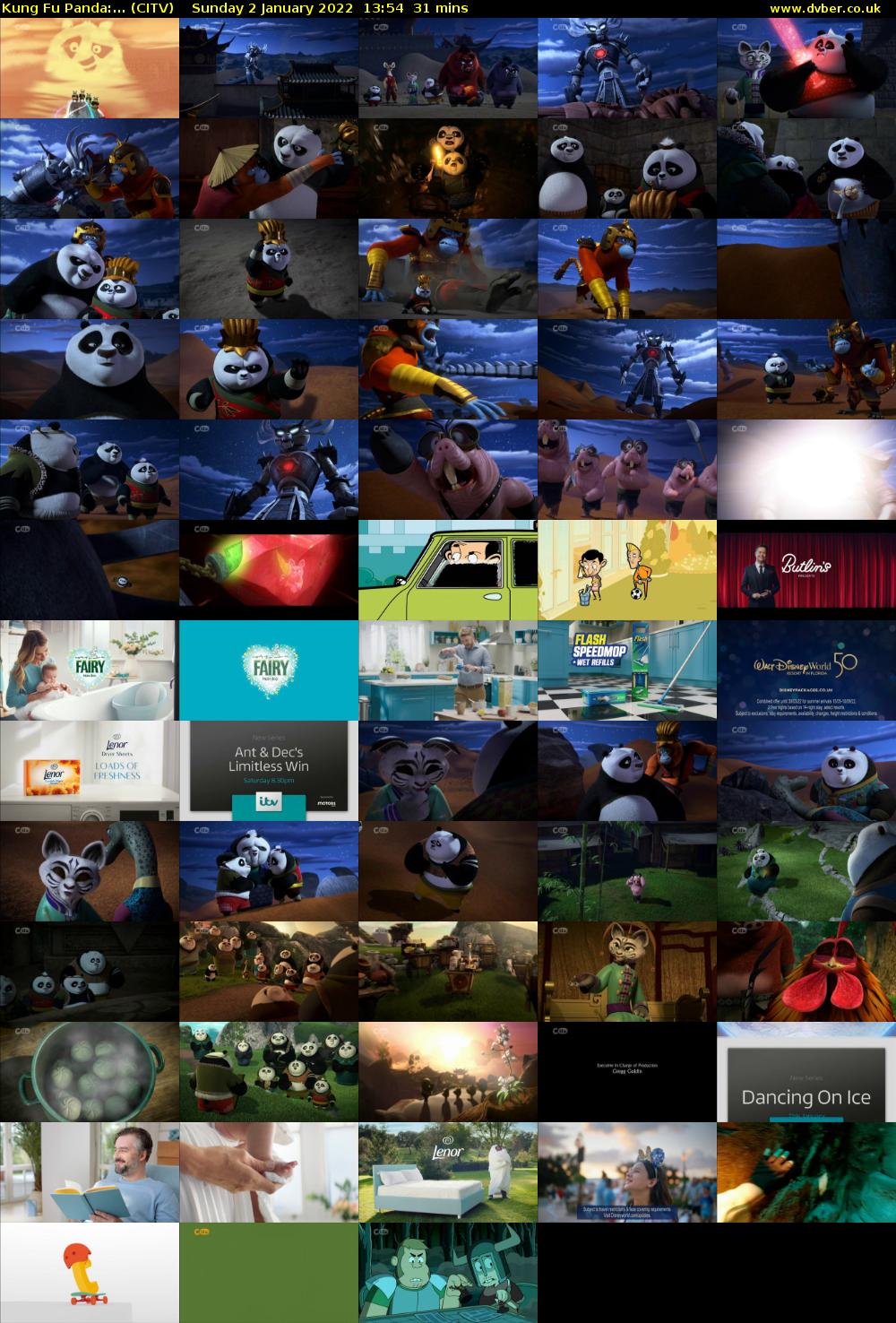 Kung Fu Panda:... (CITV) Sunday 2 January 2022 13:54 - 14:25