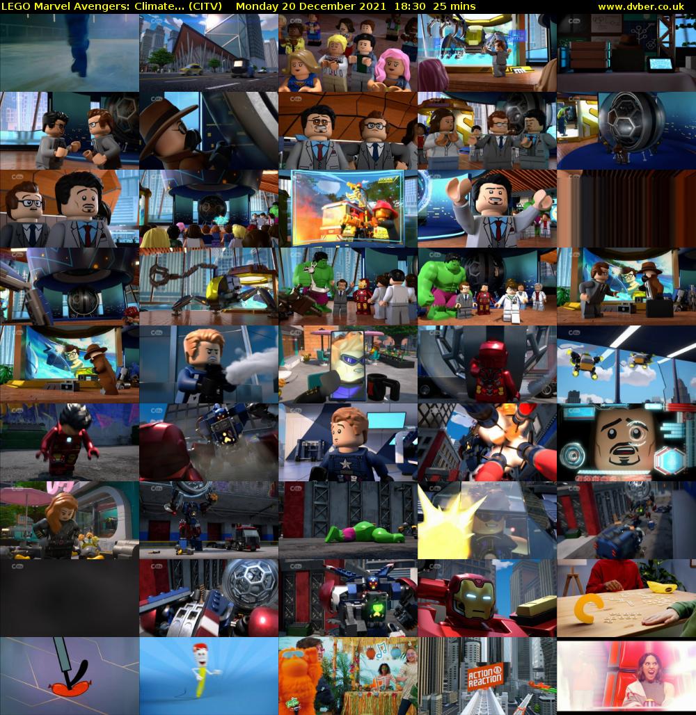 LEGO Marvel Avengers: Climate... (CITV) Monday 20 December 2021 18:30 - 18:55