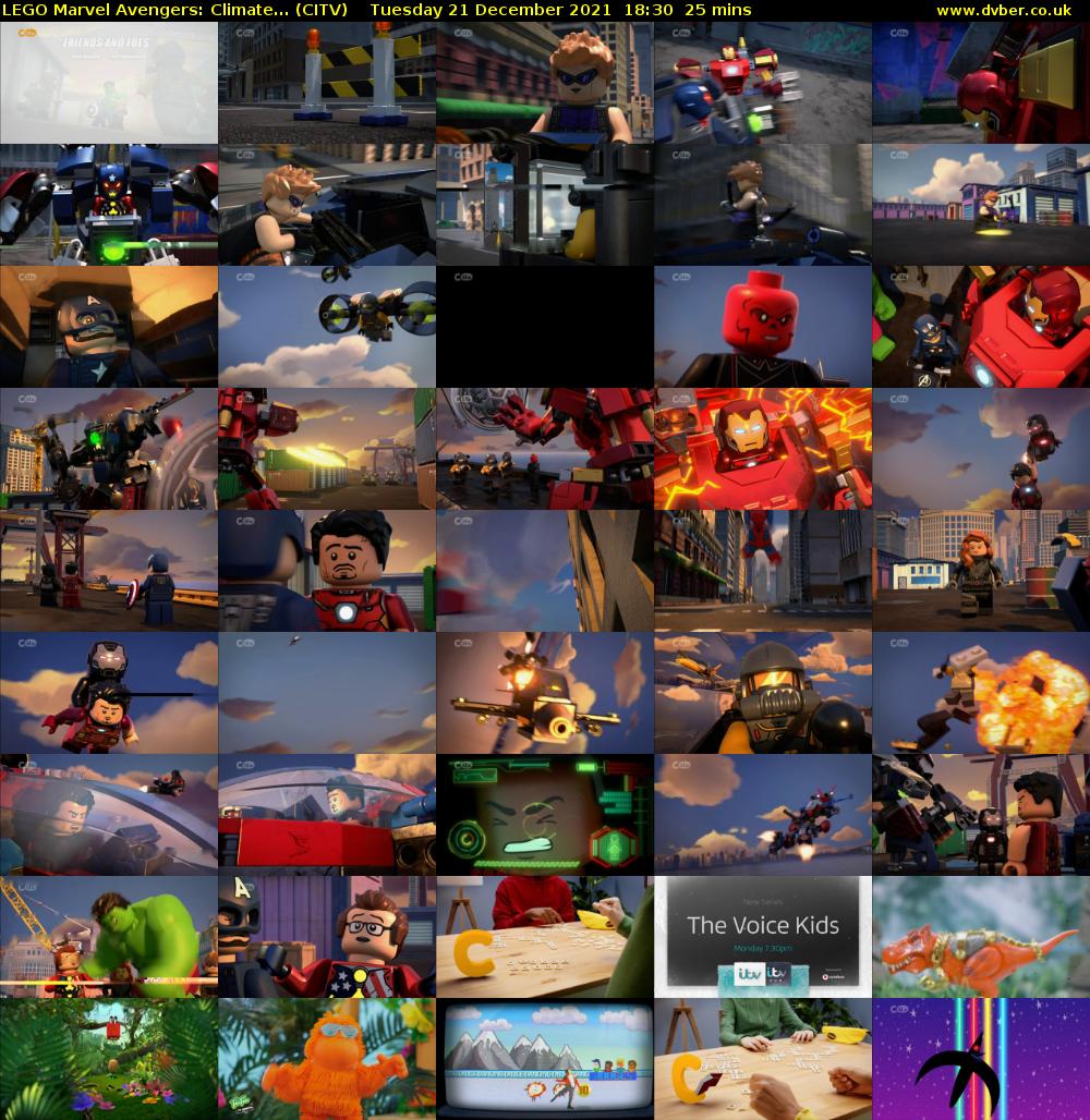 LEGO Marvel Avengers: Climate... (CITV) Tuesday 21 December 2021 18:30 - 18:55