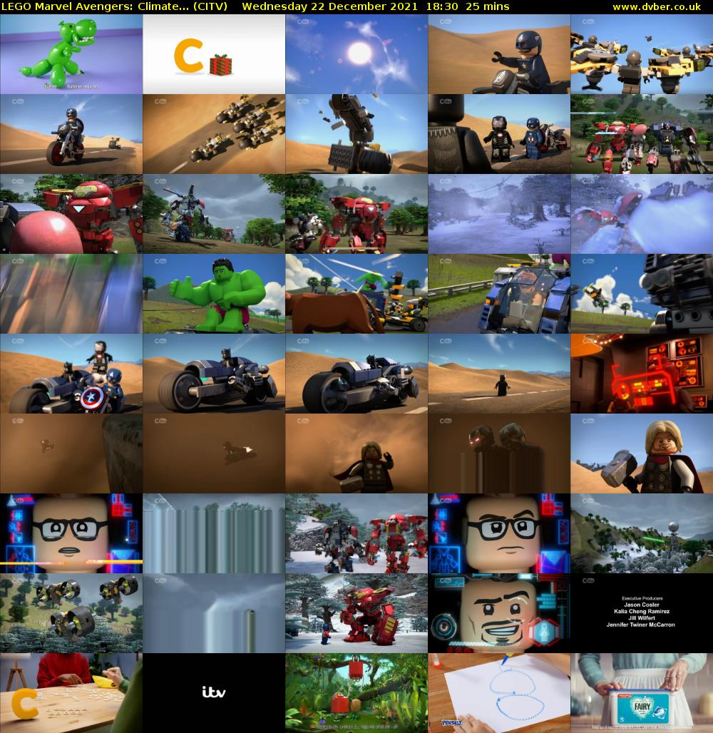 LEGO Marvel Avengers: Climate... (CITV) Wednesday 22 December 2021 18:30 - 18:55