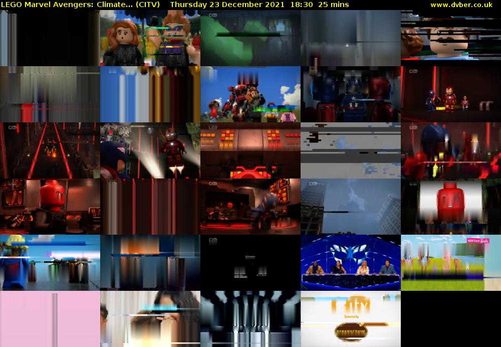 LEGO Marvel Avengers: Climate... (CITV) Thursday 23 December 2021 18:30 - 18:55