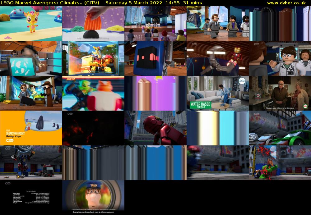 LEGO Marvel Avengers: Climate... (CITV) Saturday 5 March 2022 14:55 - 15:26