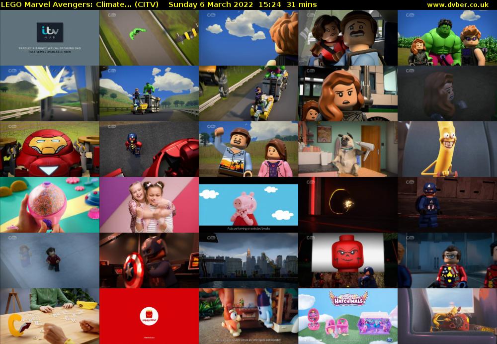 LEGO Marvel Avengers: Climate... (CITV) Sunday 6 March 2022 15:24 - 15:55