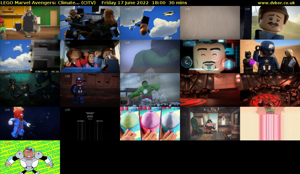LEGO Marvel Avengers: Climate... (CITV) Friday 17 June 2022 18:00 - 18:30