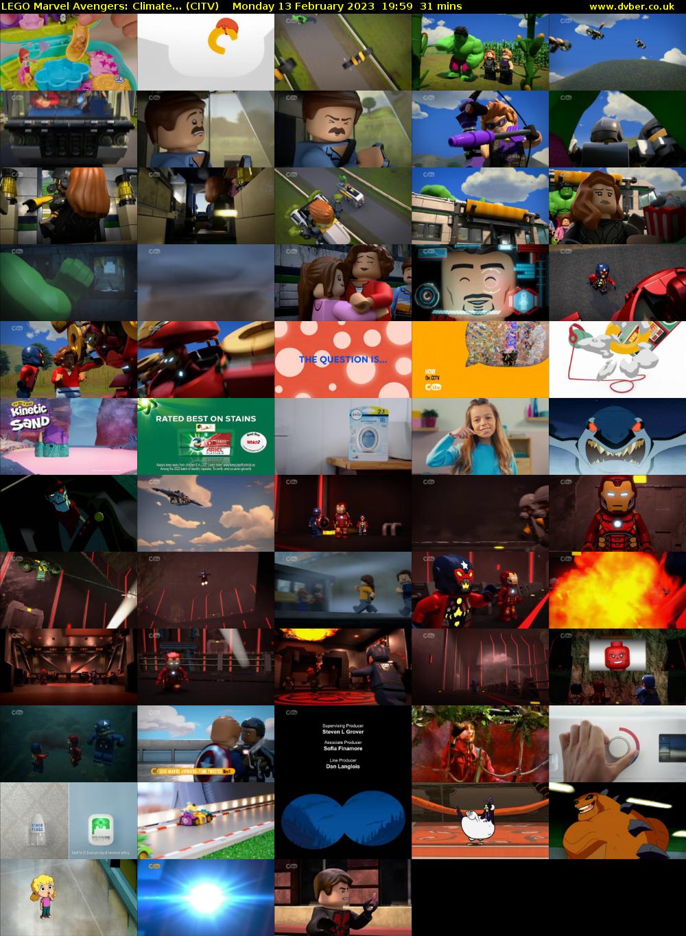 LEGO Marvel Avengers: Climate... (CITV) Monday 13 February 2023 19:59 - 20:30