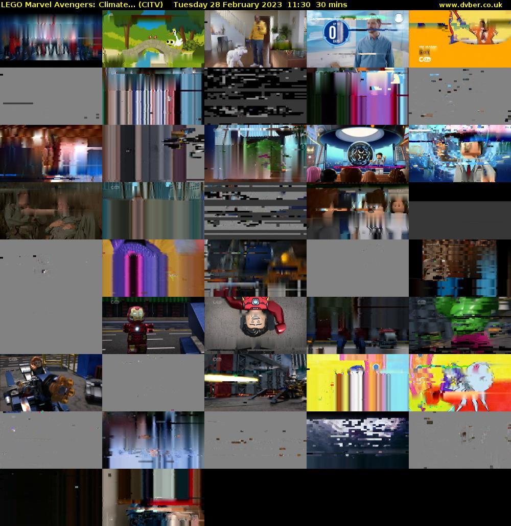 LEGO Marvel Avengers: Climate... (CITV) Tuesday 28 February 2023 11:30 - 12:00