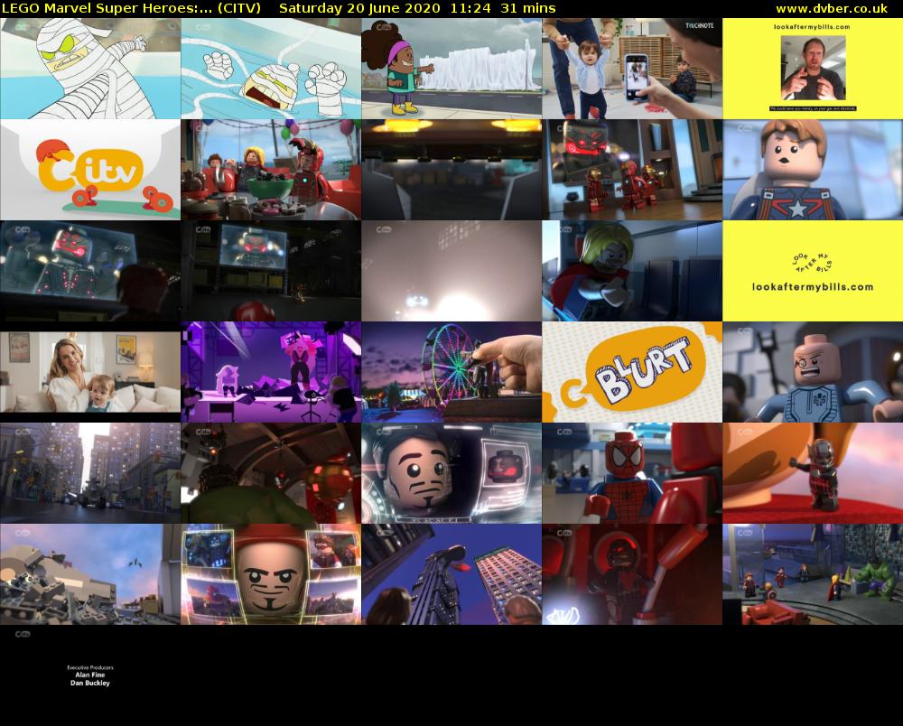 LEGO Marvel Super Heroes:... (CITV) Saturday 20 June 2020 11:24 - 11:55