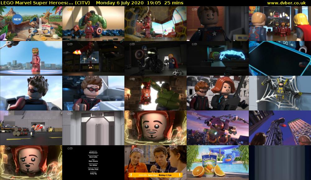 LEGO Marvel Super Heroes:... (CITV) Monday 6 July 2020 19:05 - 19:30
