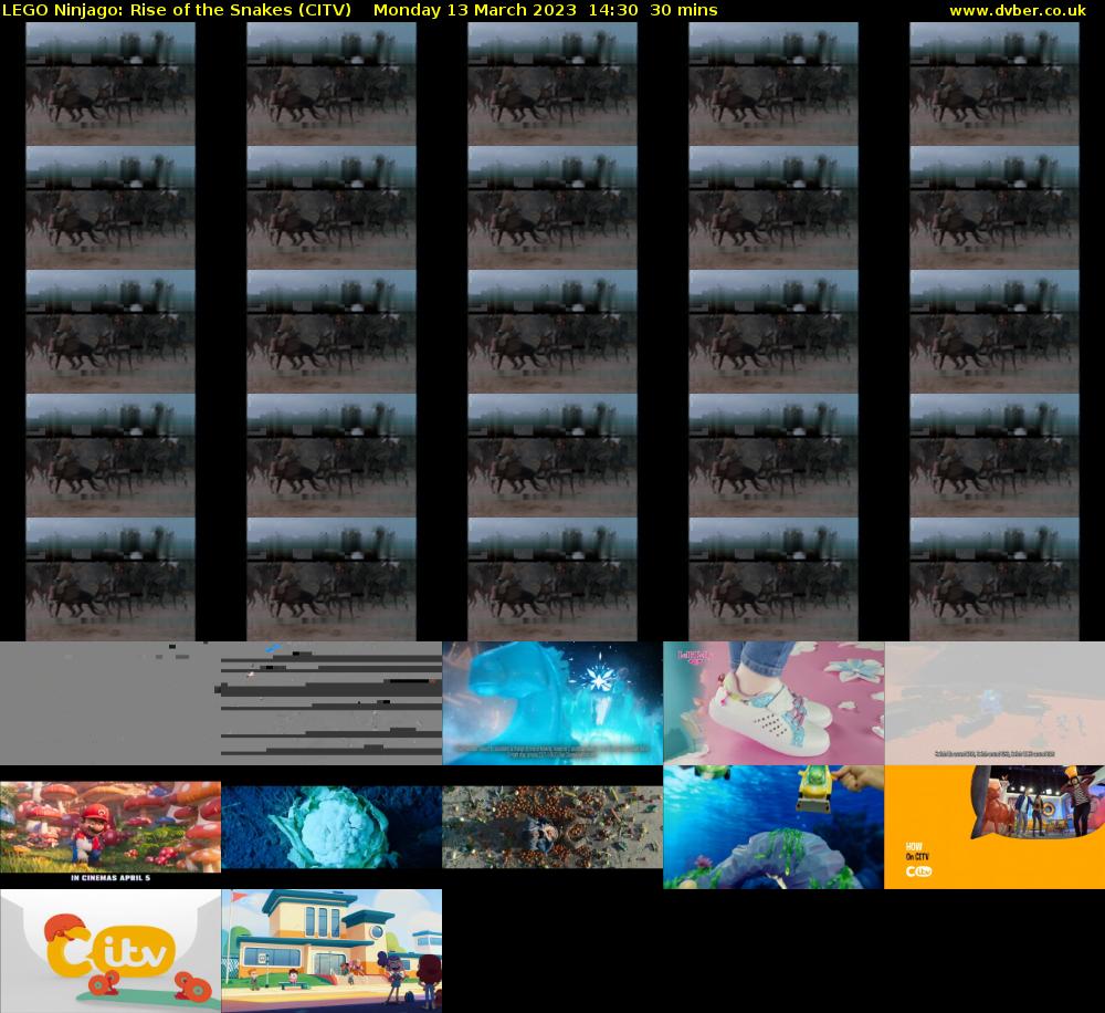 LEGO Ninjago: Rise of the Snakes (CITV) Monday 13 March 2023 14:30 - 15:00
