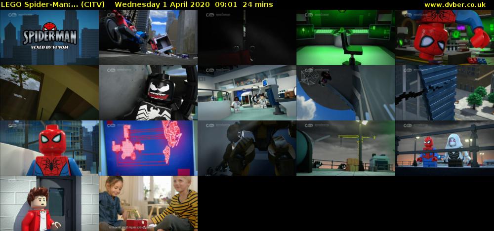 LEGO Spider-Man:... (CITV) Wednesday 1 April 2020 09:01 - 09:25