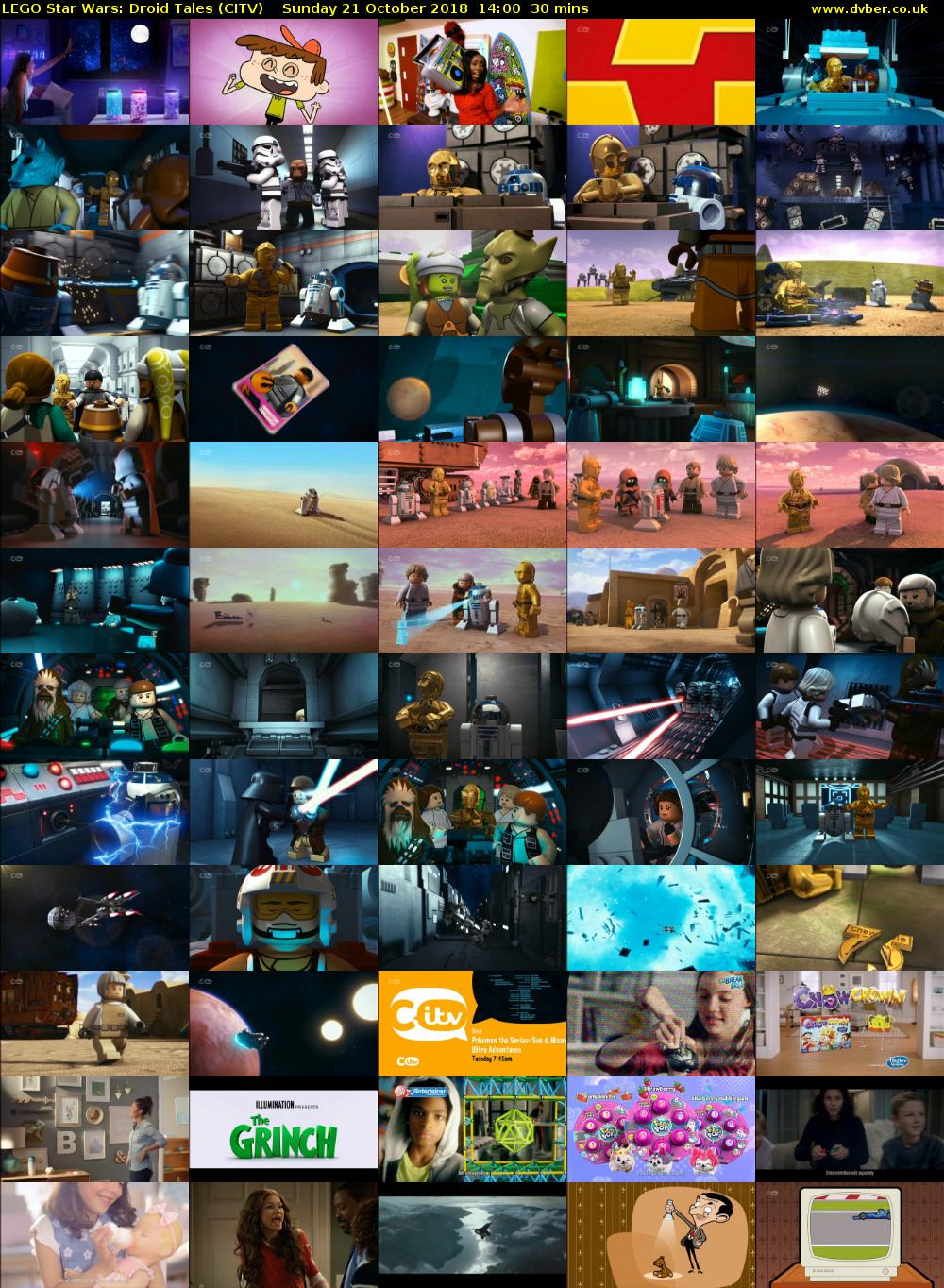 LEGO Star Wars: Droid Tales (CITV) Sunday 21 October 2018 14:00 - 14:30