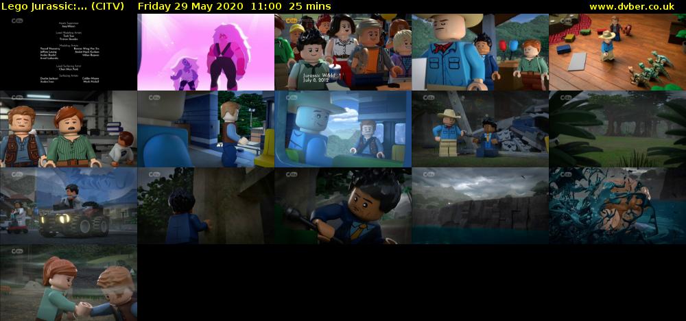 Lego Jurassic:... (CITV) Friday 29 May 2020 11:00 - 11:25