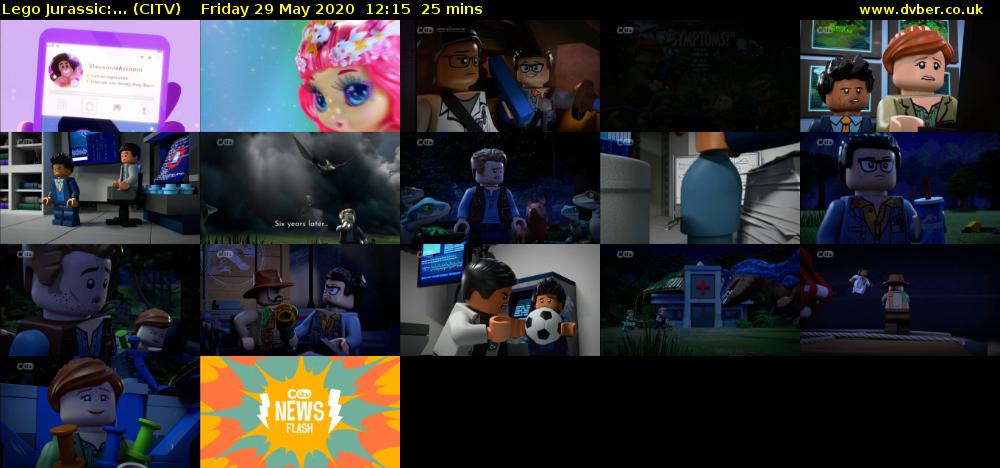 Lego Jurassic:... (CITV) Friday 29 May 2020 12:15 - 12:40