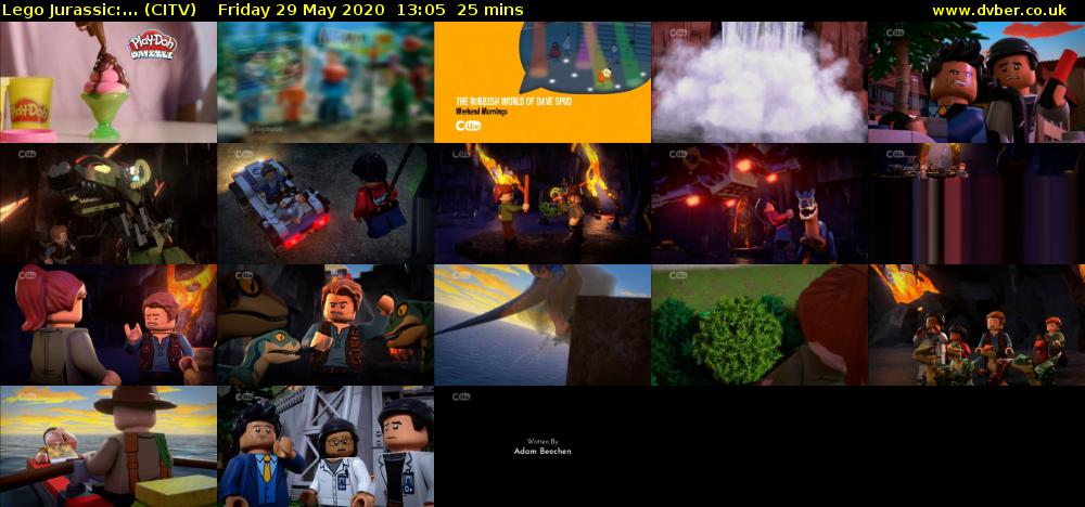 Lego Jurassic:... (CITV) Friday 29 May 2020 13:05 - 13:30