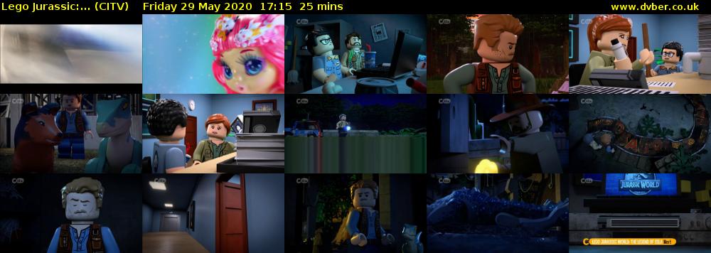 Lego Jurassic:... (CITV) Friday 29 May 2020 17:15 - 17:40