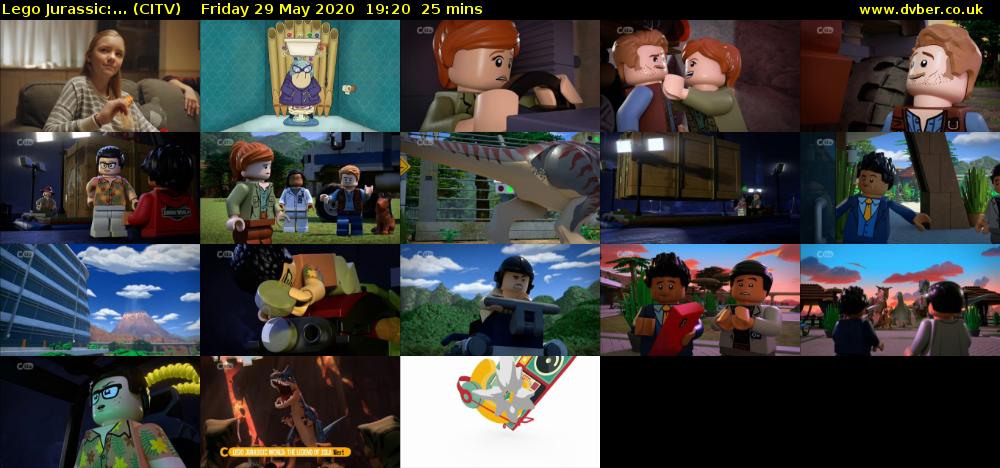 Lego Jurassic:... (CITV) Friday 29 May 2020 19:20 - 19:45