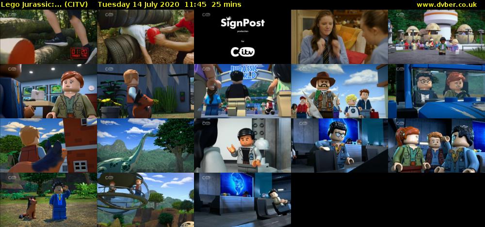 Lego Jurassic:... (CITV) Tuesday 14 July 2020 11:45 - 12:10