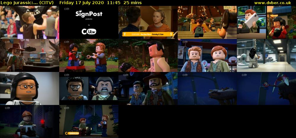 Lego Jurassic:... (CITV) Friday 17 July 2020 11:45 - 12:10