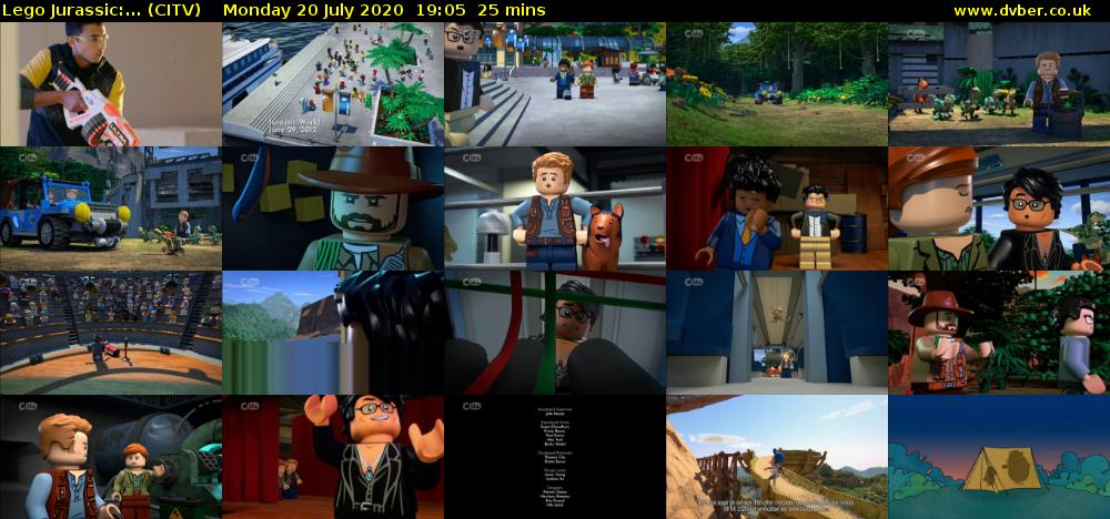 Lego Jurassic:... (CITV) Monday 20 July 2020 19:05 - 19:30