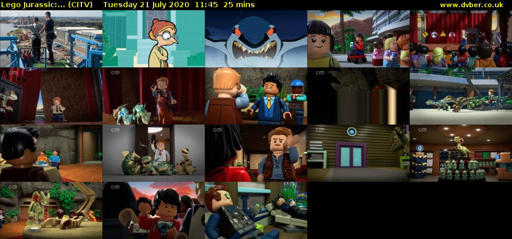 Lego Jurassic:... (CITV) Tuesday 21 July 2020 11:45 - 12:10