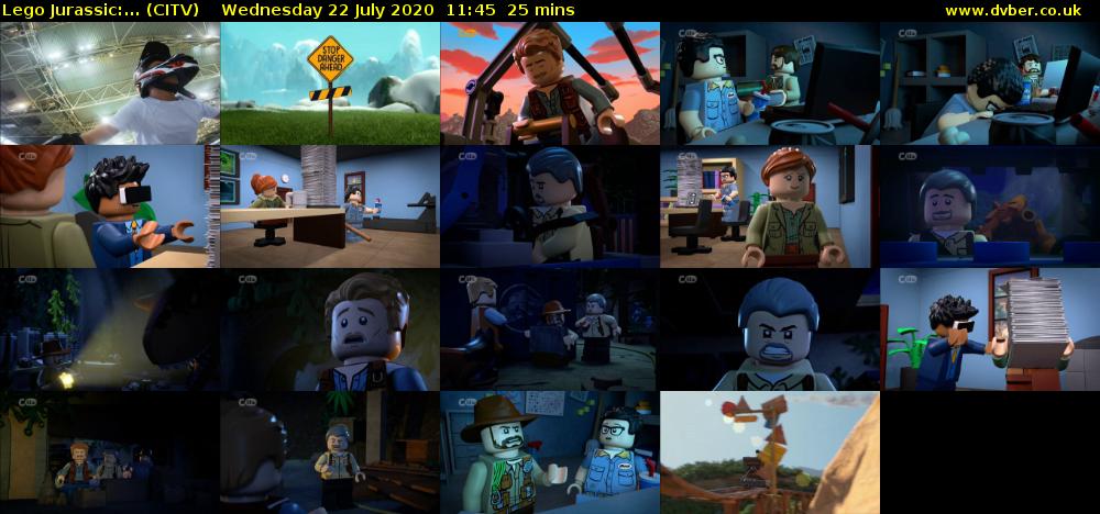Lego Jurassic:... (CITV) Wednesday 22 July 2020 11:45 - 12:10