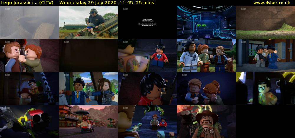 Lego Jurassic:... (CITV) Wednesday 29 July 2020 11:45 - 12:10