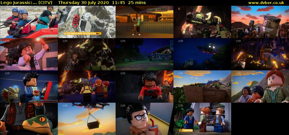 Lego Jurassic:... (CITV) Thursday 30 July 2020 11:45 - 12:10
