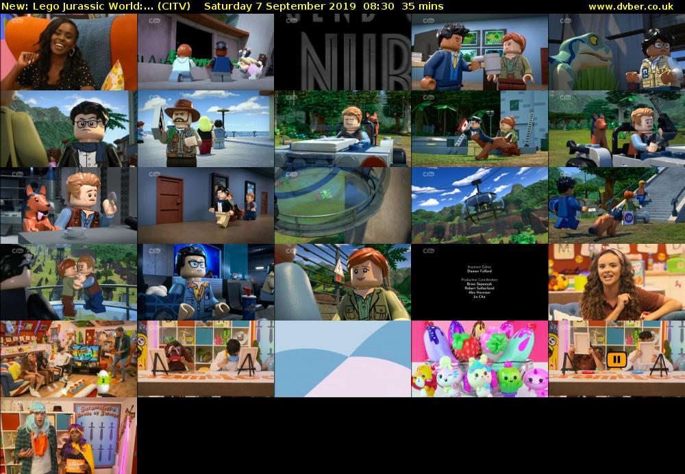 Lego Jurassic World:... (CITV) Saturday 7 September 2019 08:30 - 09:05