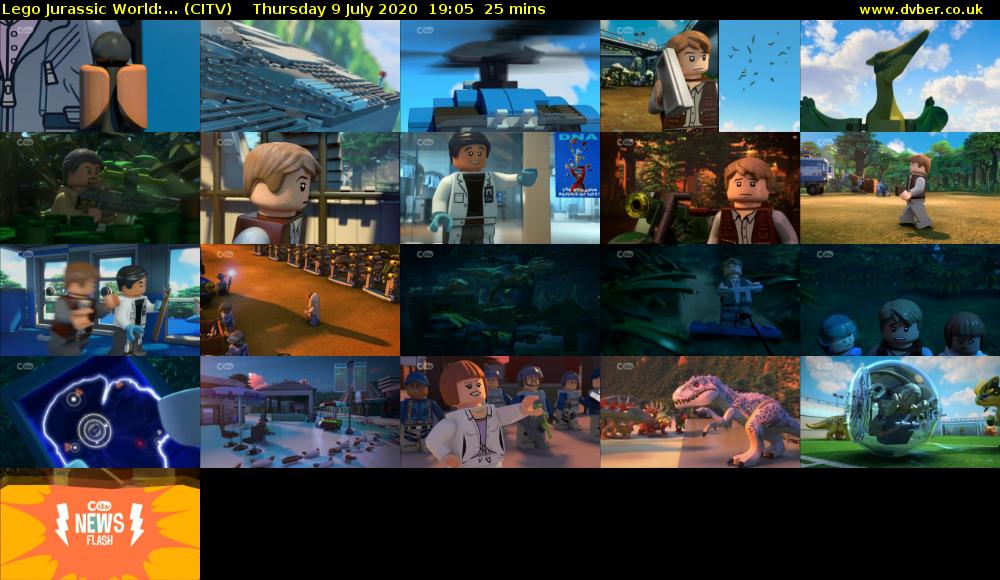 Lego Jurassic World:... (CITV) Thursday 9 July 2020 19:05 - 19:30